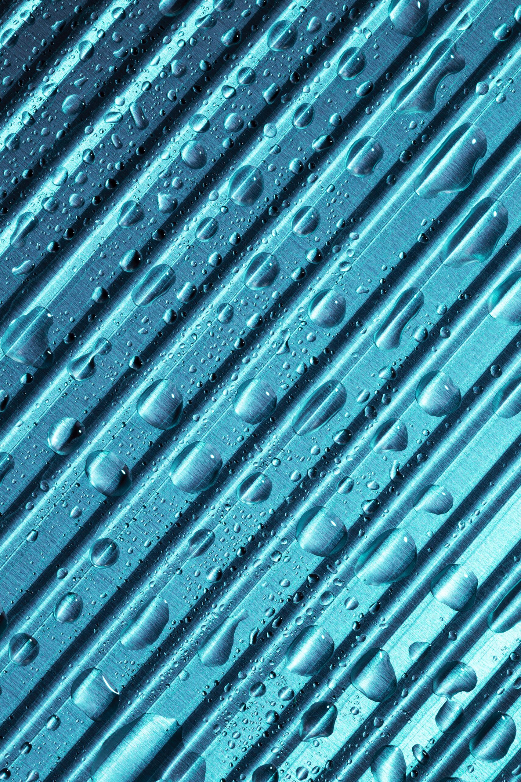 striped-blue-metallic-material-background-with-rain-drops